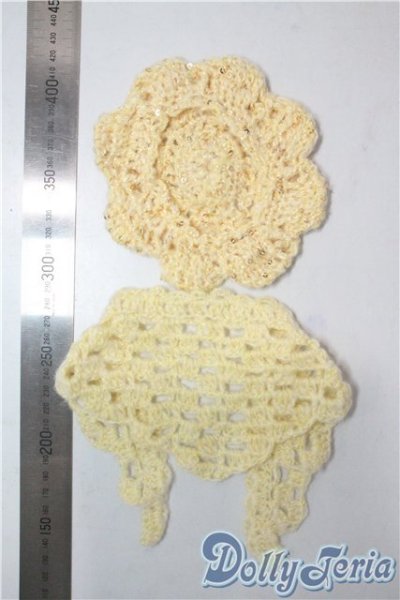 画像2: SD/OF:ニット帽子&ケープセット U-25-08-05-090-KD-ZU (2)