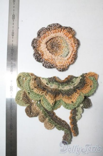 画像2: 1/3/ニットショール&ベレー帽 U-25-08-19-036-KD-ZU (2)