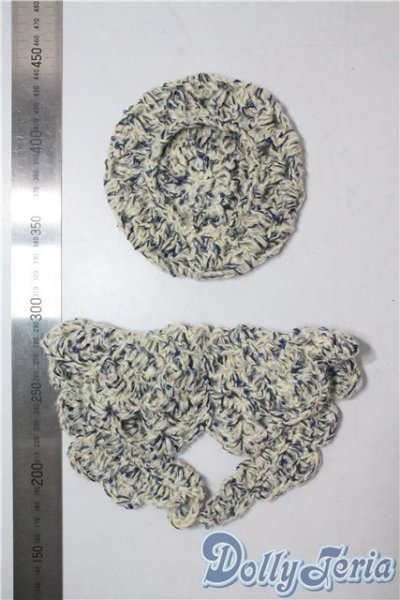 画像2: SD/OF:ニット帽子&ケープセット U-25-08-05-081-KD-ZU (2)