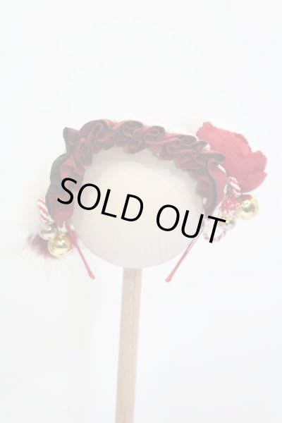 画像1: SD/OF:宝来鈴の軽やかな音色のお花カチューシャ:angeldear様製 S-25-11-02-387-GN-ZS (1)