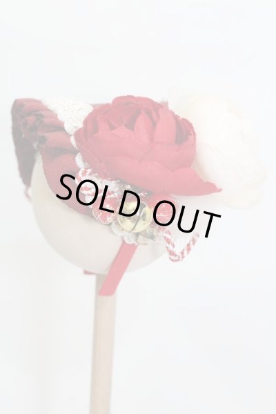 画像2: SD/OF:宝来鈴の軽やかな音色のお花カチューシャ:angeldear様製 S-25-11-02-387-GN-ZS (2)