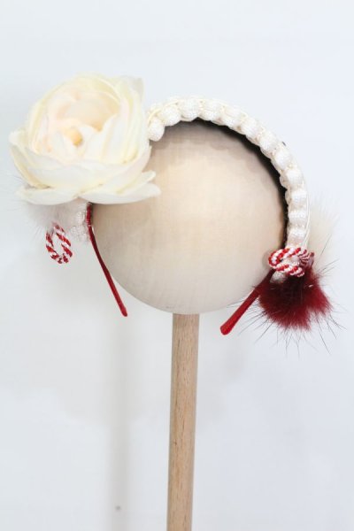 画像3: SD/OF:宝来鈴の軽やかな音色のお花カチューシャ:angeldear様製 S-25-11-02-387-GN-ZS (3)