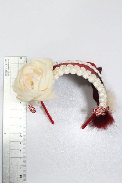 画像5: SD/OF:宝来鈴の軽やかな音色のお花カチューシャ:angeldear様製 S-25-11-02-387-GN-ZS (5)