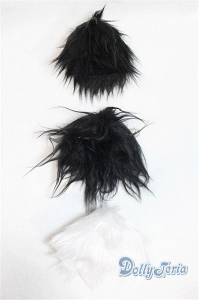 画像1: ウィッグ/6-7inch:モヘアセット/インチ　BJD　MJD　ドール用 A-25-05-21-032-GN-ZA (1)