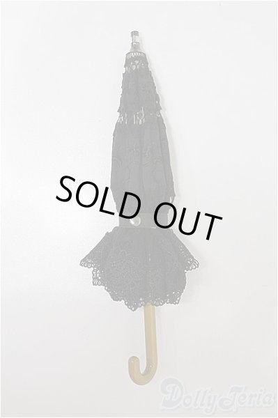 画像3: SD/ドルフィー用エレガントノワールレース日傘 S-26-02-08-161-TO-ZS (3)