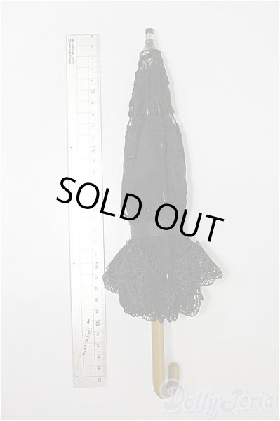 画像4: SD/ドルフィー用エレガントノワールレース日傘 S-26-02-08-161-TO-ZS (4)