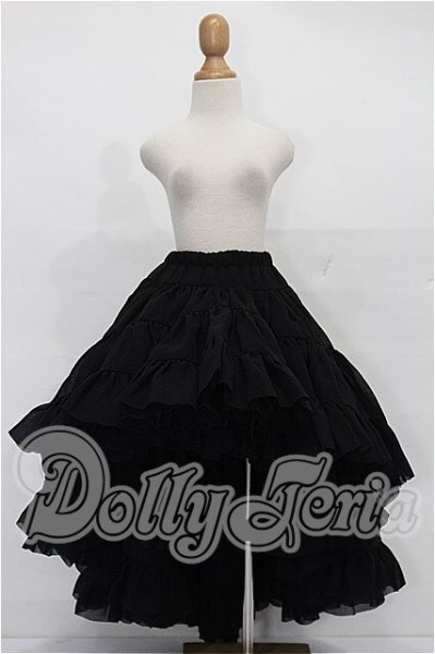 画像1: SD/OF:プリンセスぽんぽんパニエ（黒）・ミニ S-26-03-01-125-TO-ZS (1)