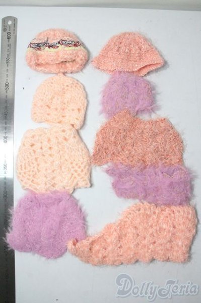 画像2: 40〜60cmドール/ニット小物セット U-25-08-19-039-TN-ZU (2)