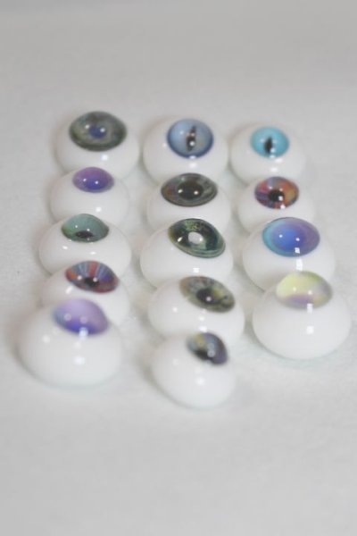 画像2: 14〜18mm/kukka様製シングルグラスアイ まとめて/ドール用　アイ A-25-04-02-013-NY-ZA (2)