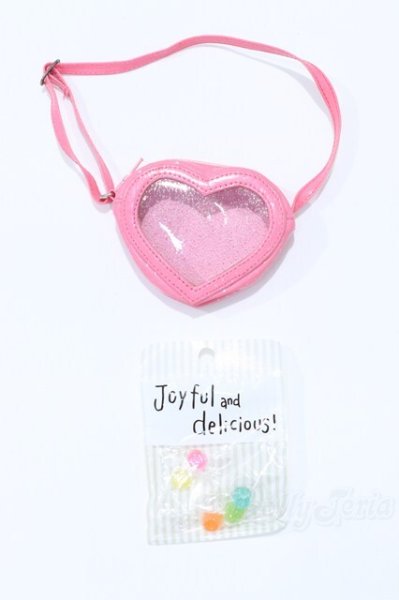 画像1: SD/OF:ハートクリアバッグ(ピンク)＆キャンディーセット S-26-01-11-081-SK-ZS (1)
