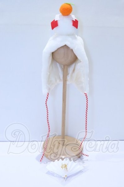 画像1: SD/OF:鏡餅ファンキャップ＆扇子セット S-26-04-05-033-SK-ZS (1)