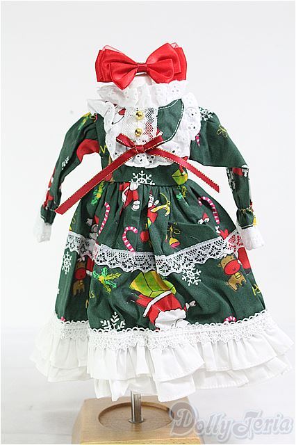 MSDドール服 ベロア調ツーピースドレス 臭