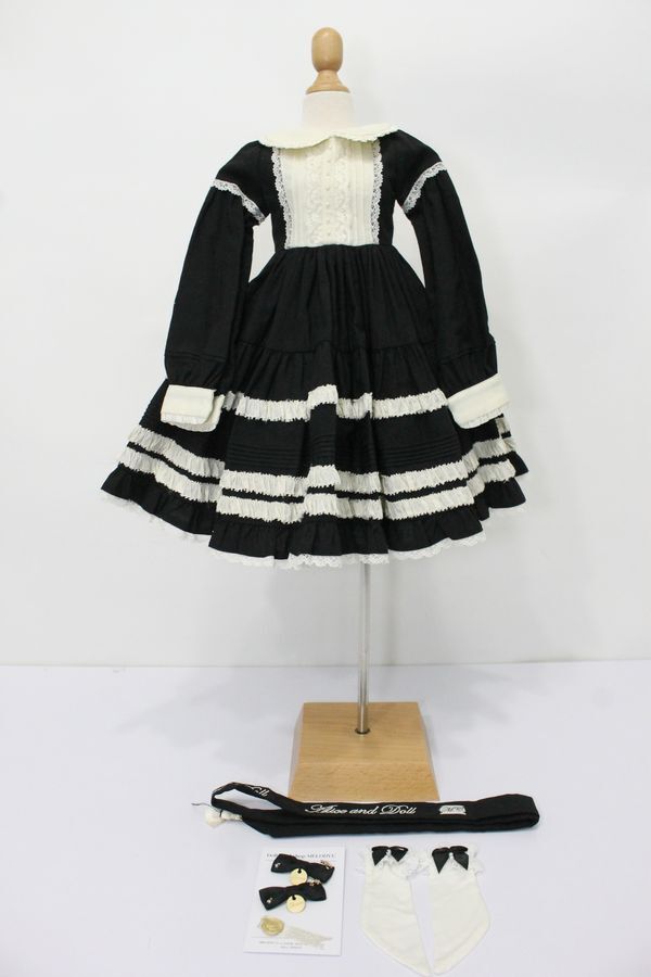 MELODY.C アリス衣装セット Amazon.co.jp: ディーラー製 Melody.C ドール用洋服 アリス 黒 L