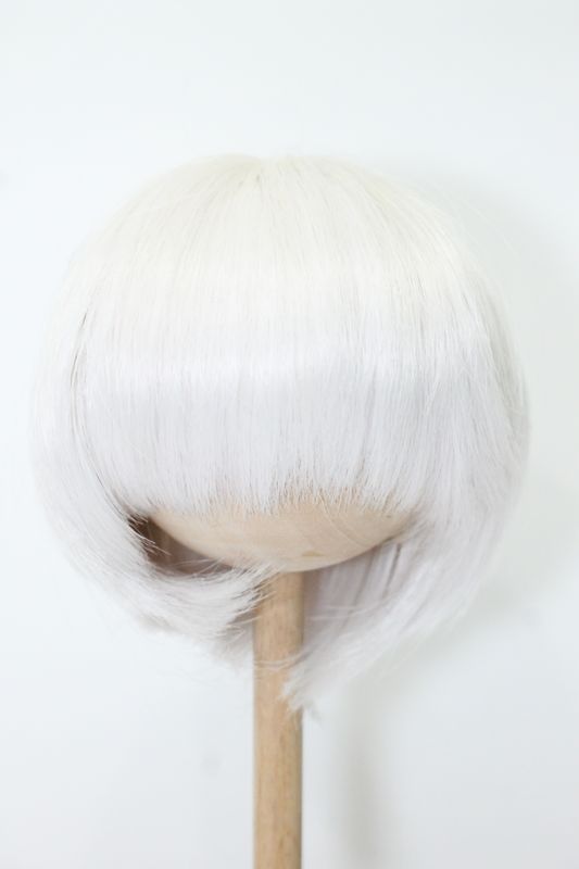 S230125-196 9〜10inch/ショートボブウィッグ(白) DOLL UP!