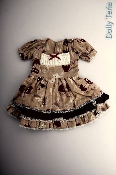 U2518 104 Msd Of 猫柄ワンピース Doll Up