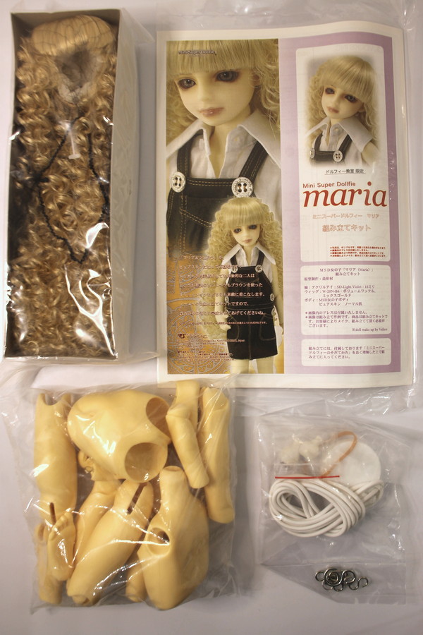 ドール　[破損品/カスタマイズ済み] ミュウ 女の子 ミニスーパードルフィー/MSD ボークスショップ限定 スーパードルフィー 本体 MSD 女の子 （ドール ひな(ロング